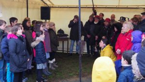 Bernay-Neuvy-en-Champagne le 11 novembre 2018, commémoration du centième anniversaire de l'armistice de la Grande Guerre